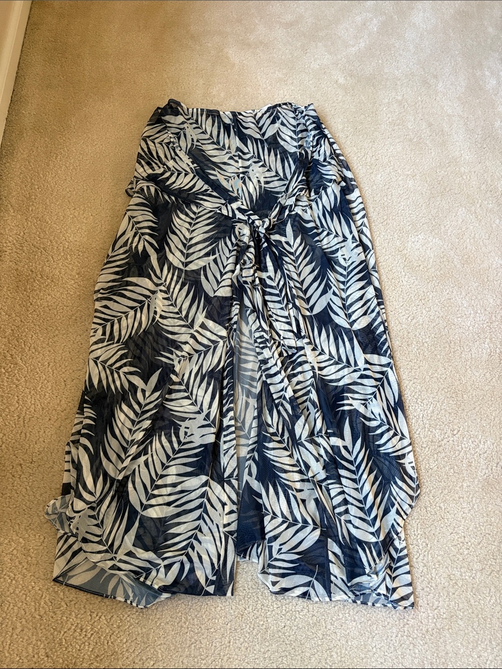 NWT Hutch Floral High Waist Wide Leg Cover Up Pants Sz. L